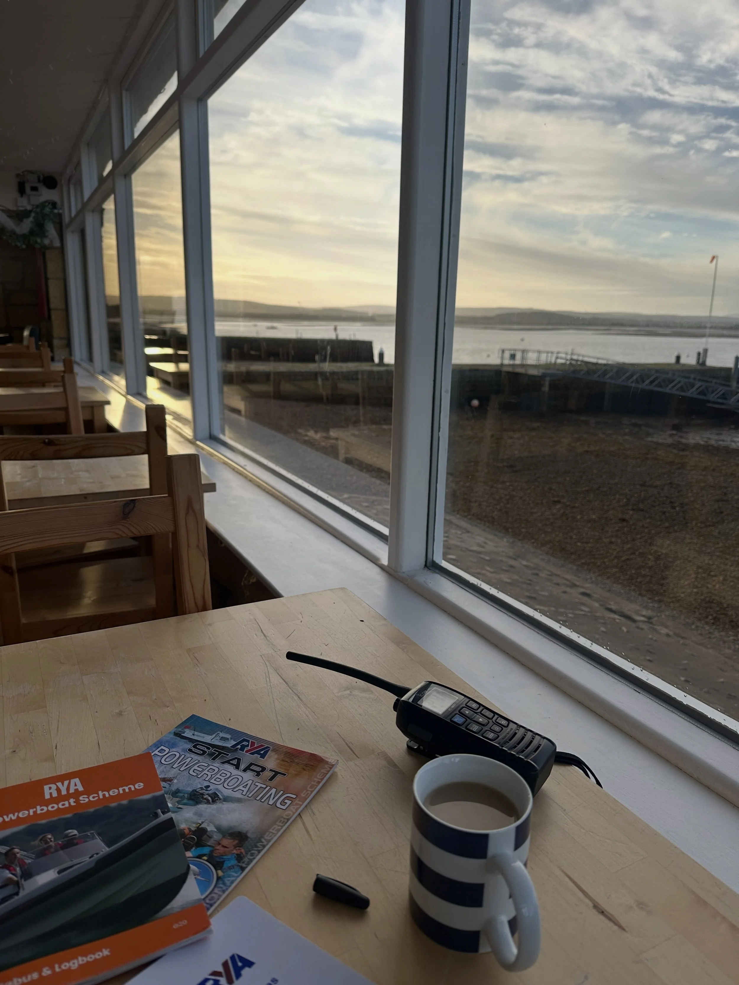 Two days on the Moray coast, two very different days on the water! 

I&rsquo;ve just been back at @findhornwatersports delivering an @royalyachtingassociation Powerboat Level 2 course. Day one was a bit fruity (my new favourite descriptor), with plen
