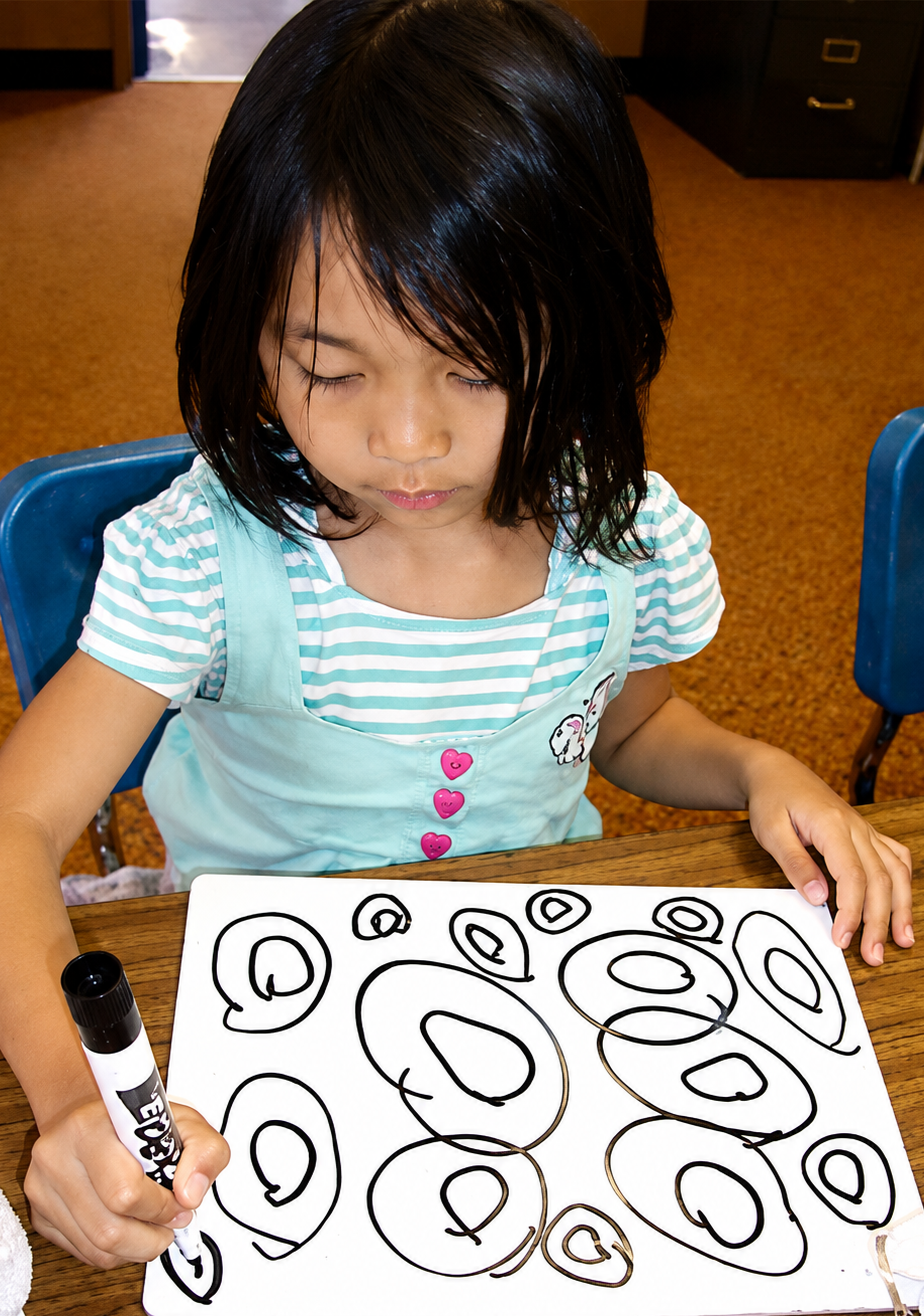 Simple circles build strength and dexterity for handwriting
