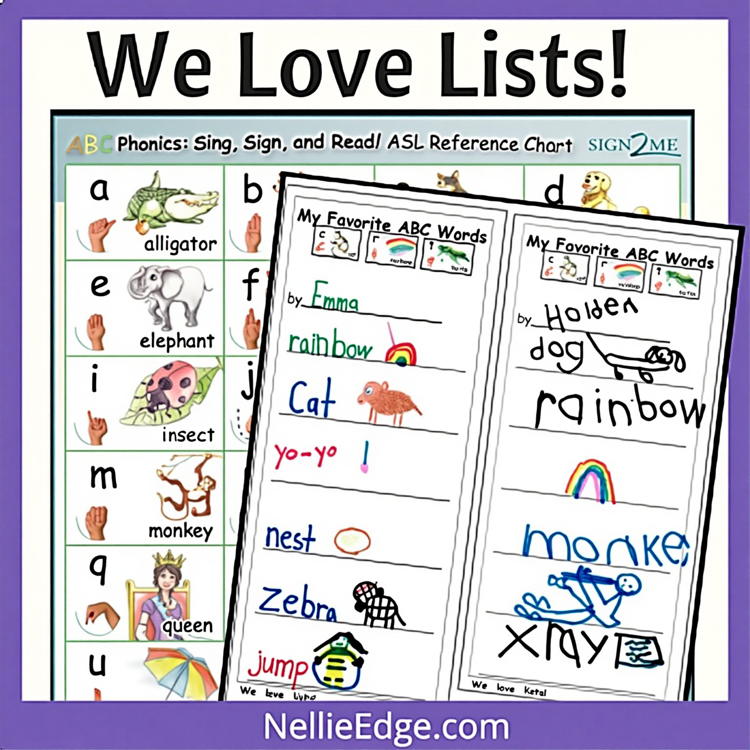 Free guide to practice handwriting with lists