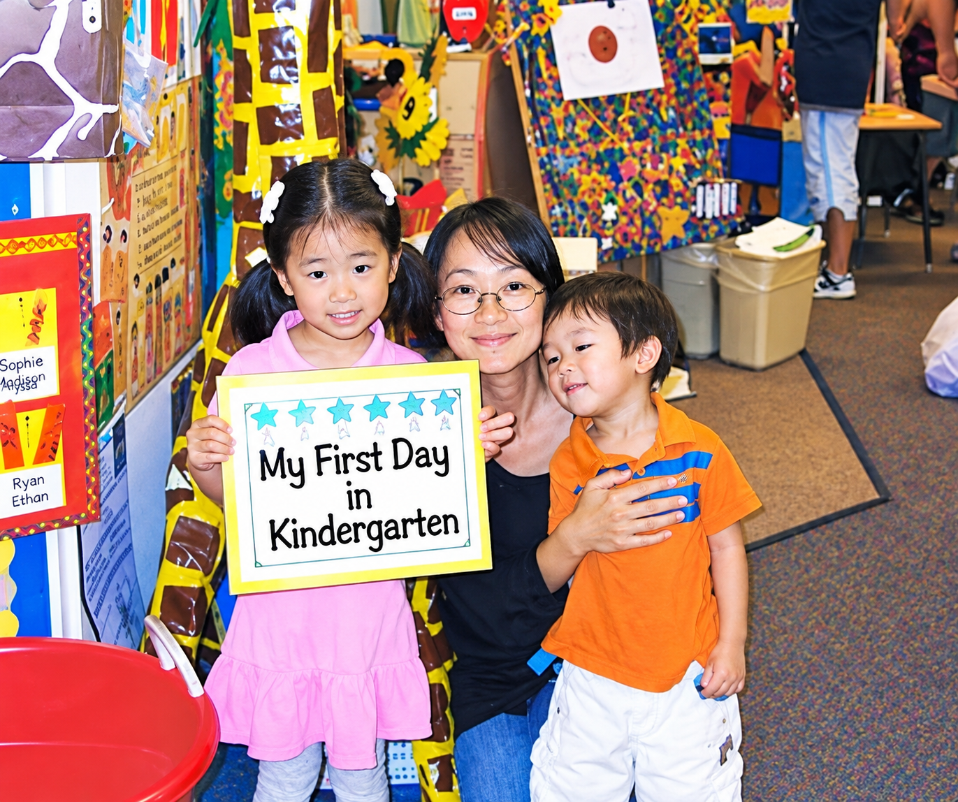 Families love the first day of kindergarten