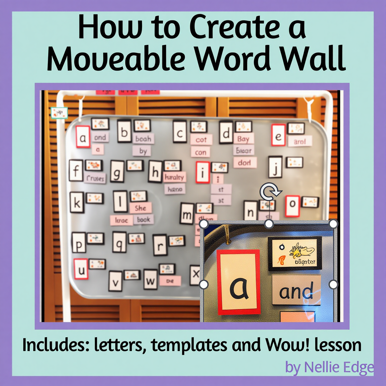 Teach heart words with a magnetic word wall