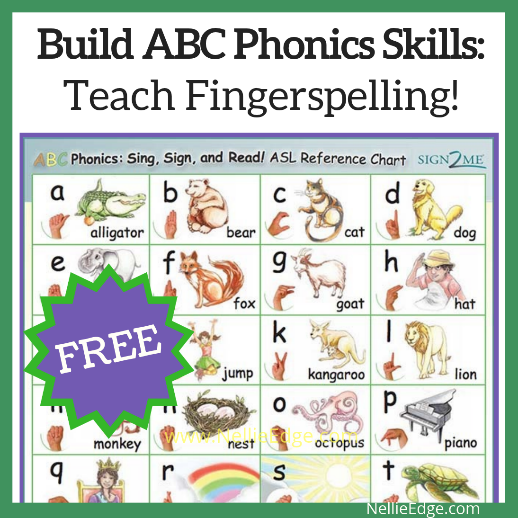 ABC Phonics Teach Fingerspelling Chart