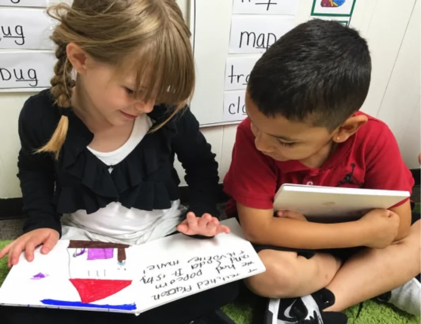 Kindergarten authors make books to share