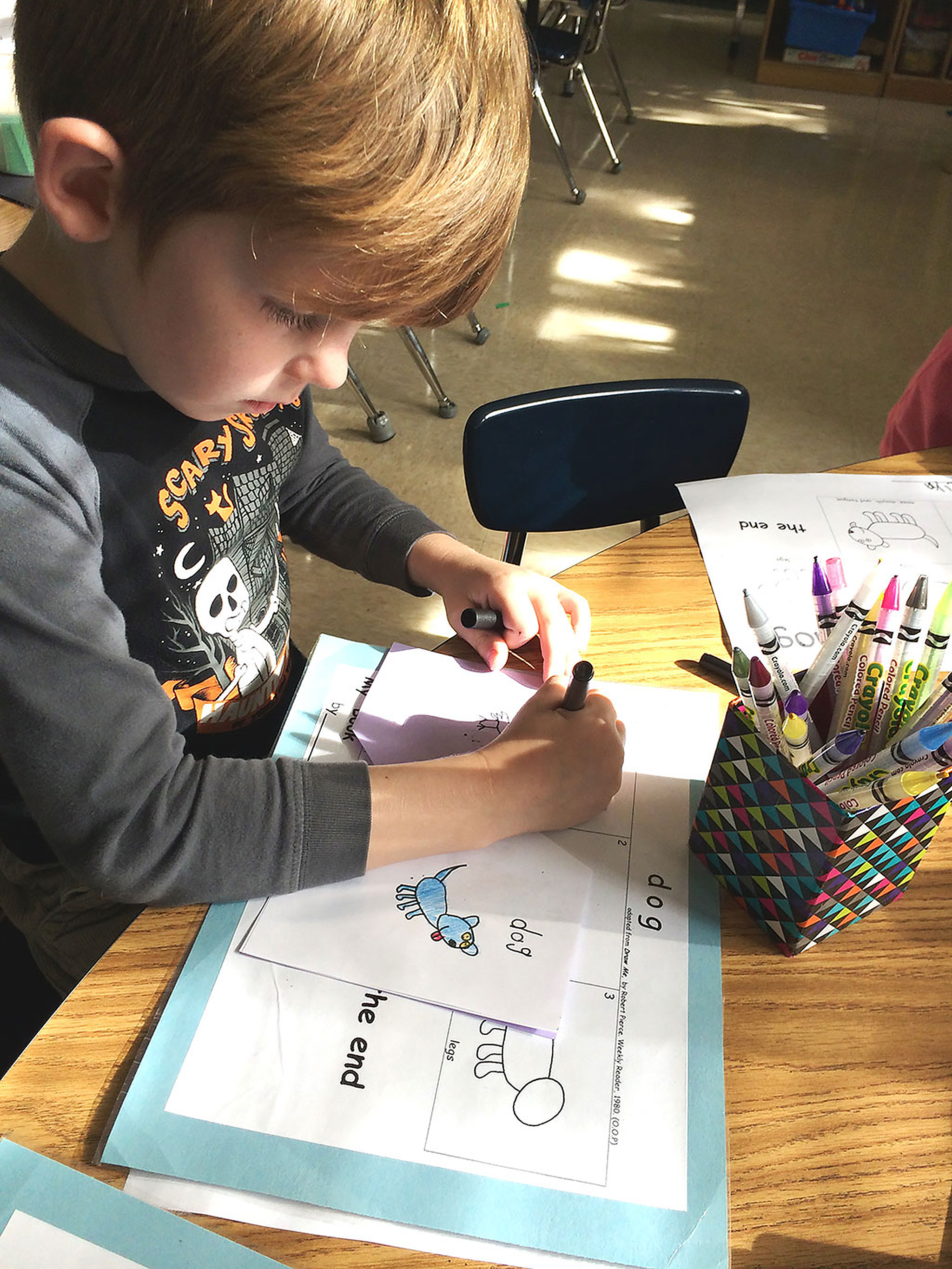 Handwriting practice builds young authors