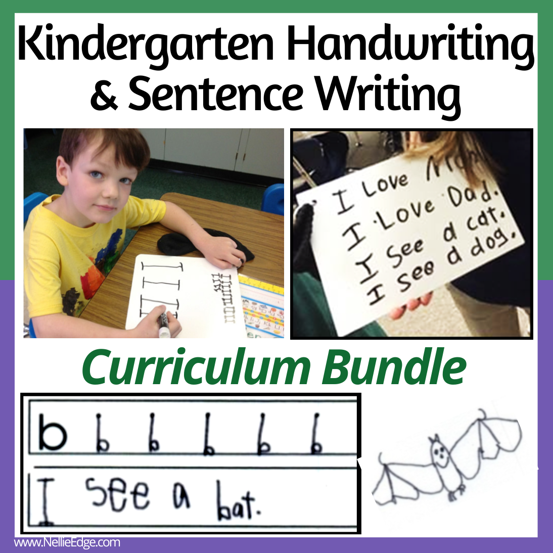 A curriculum bundle for Kindergarten Handwriting on TPT