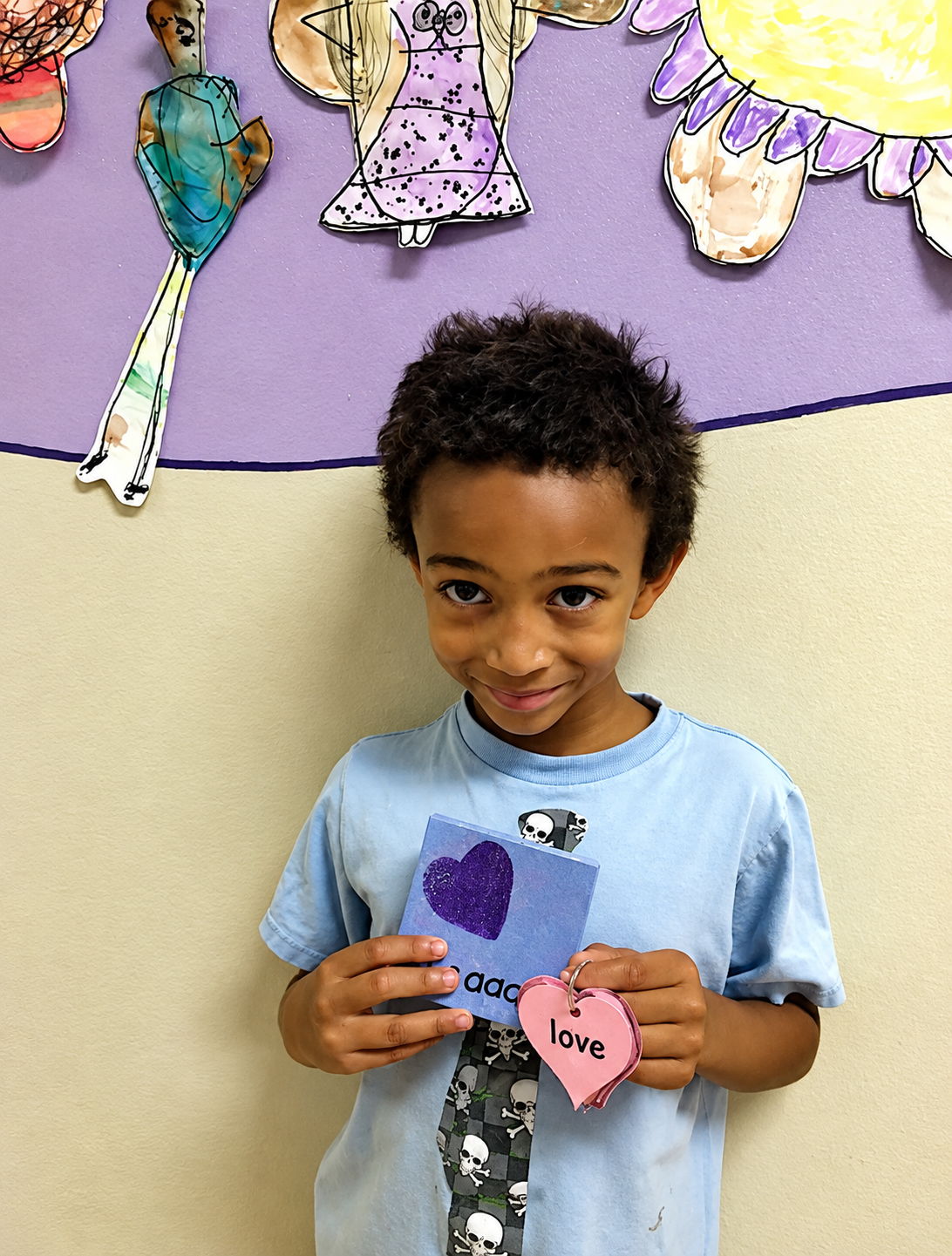 writing to read heart words book with boy