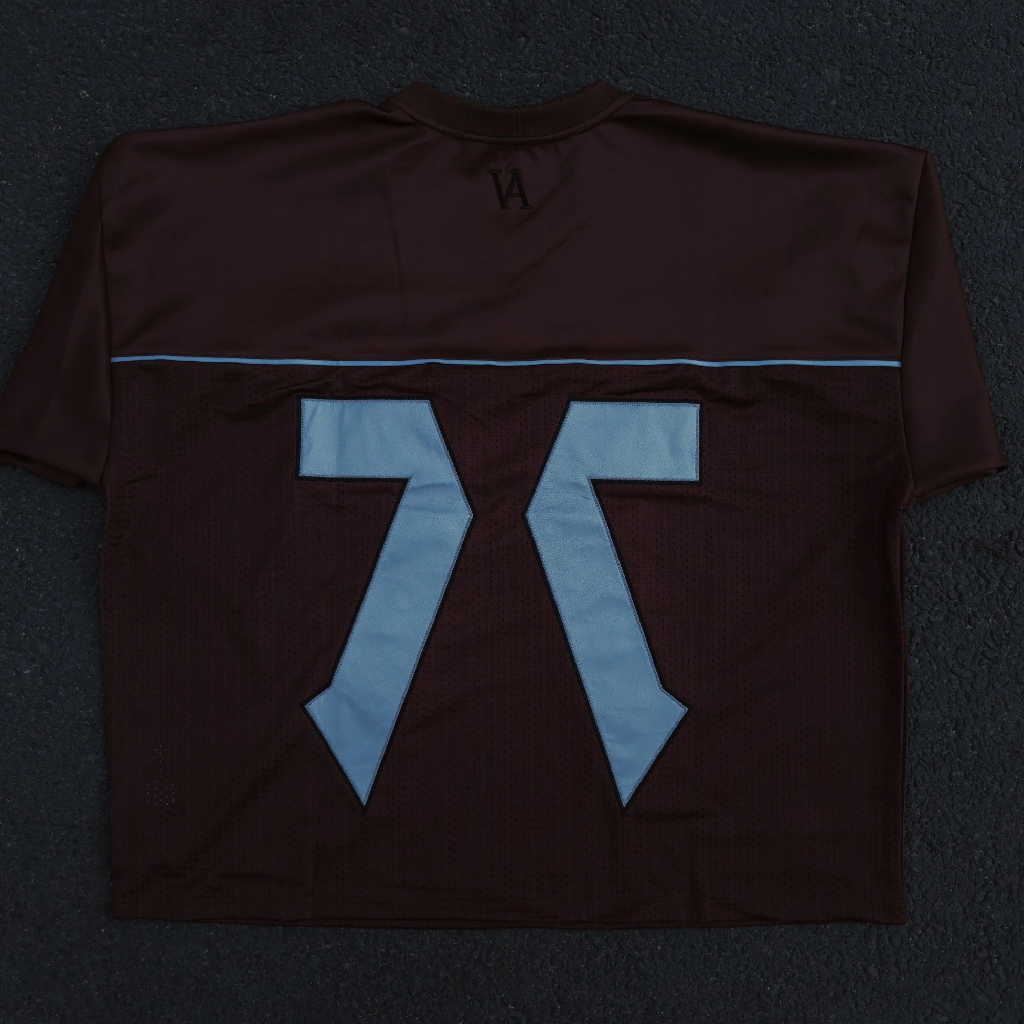 Valentine Alexander 77 Jersey in Vintage Brown, flat lay back