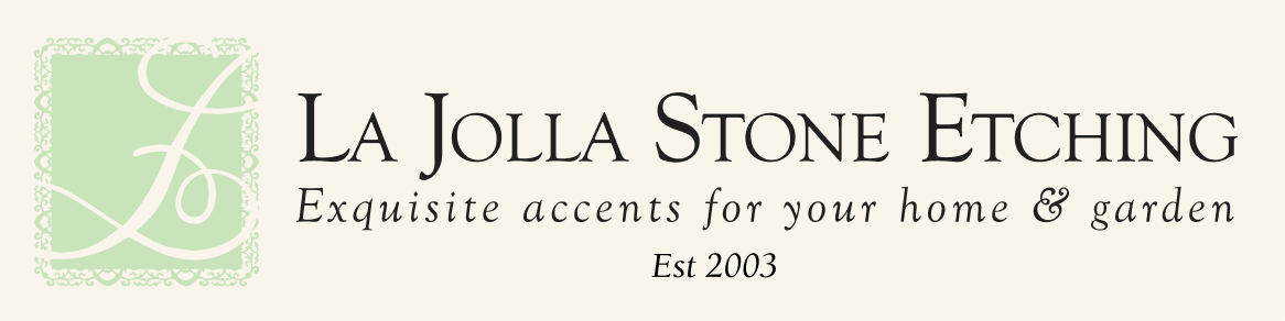 La Jolla Stone Etching