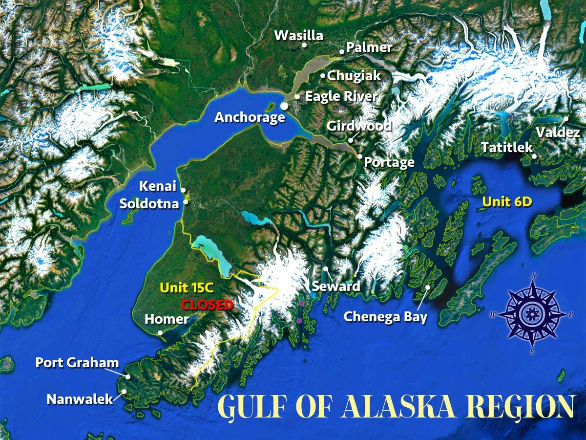 gulf of alaska region map