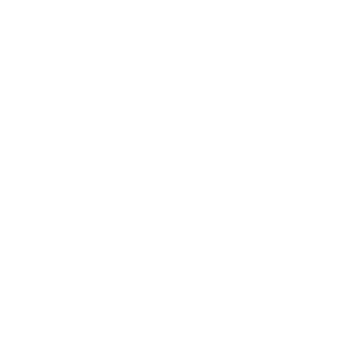 Line drawing of a bow on a black background.
