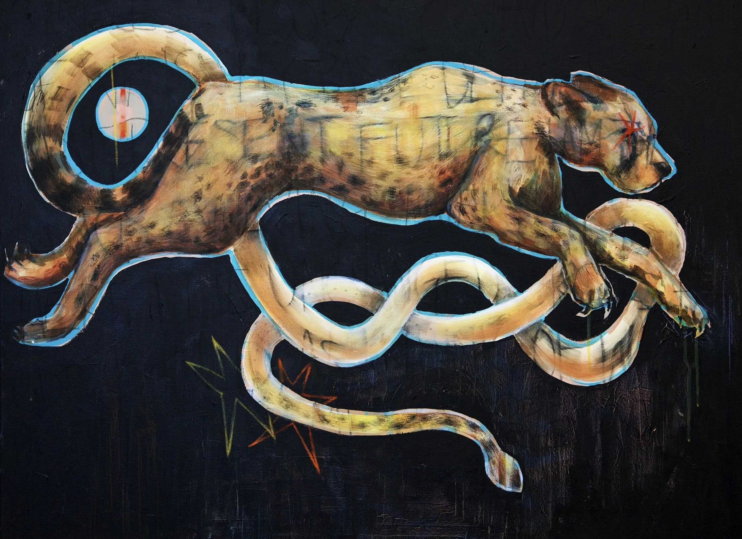 "I Am The Same"
Mixed Media on Canvas, 40"x30", 2026