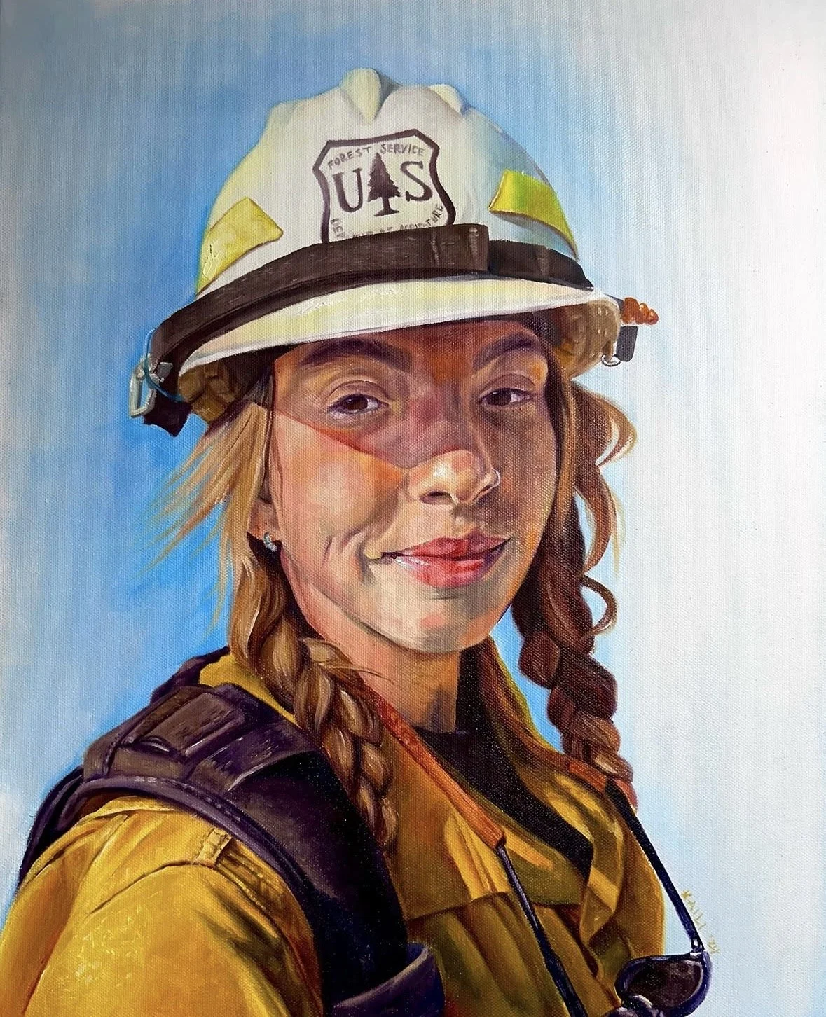 "Mia in Fire Season"
20"x16", Oil on Canvas, 2024