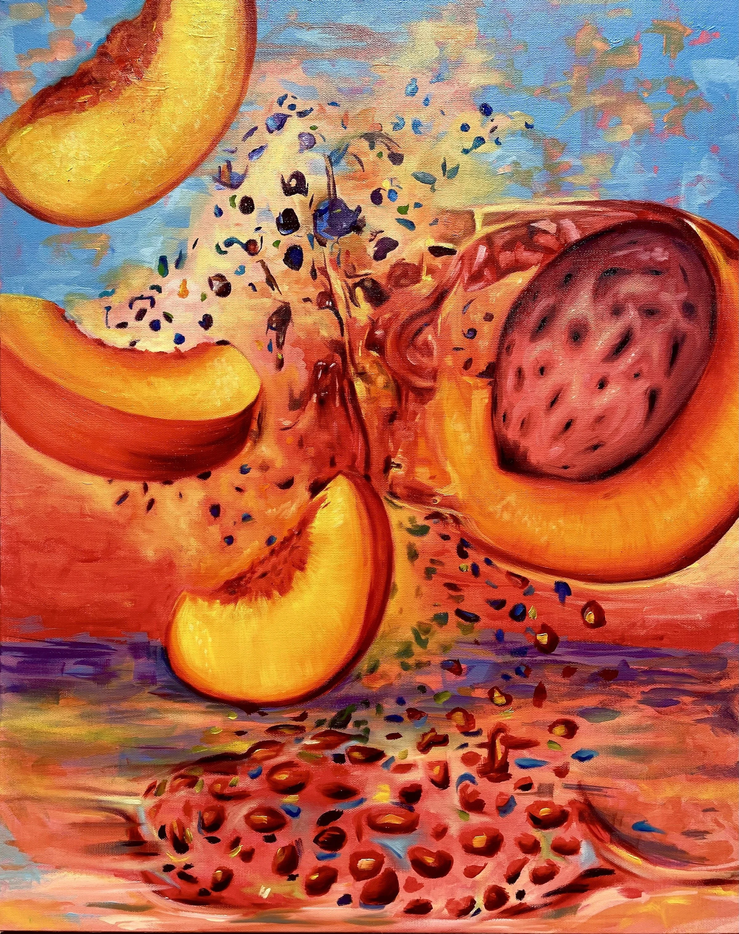 "Untitled"
Mixed Media on Canvas, 30"x24", 2022