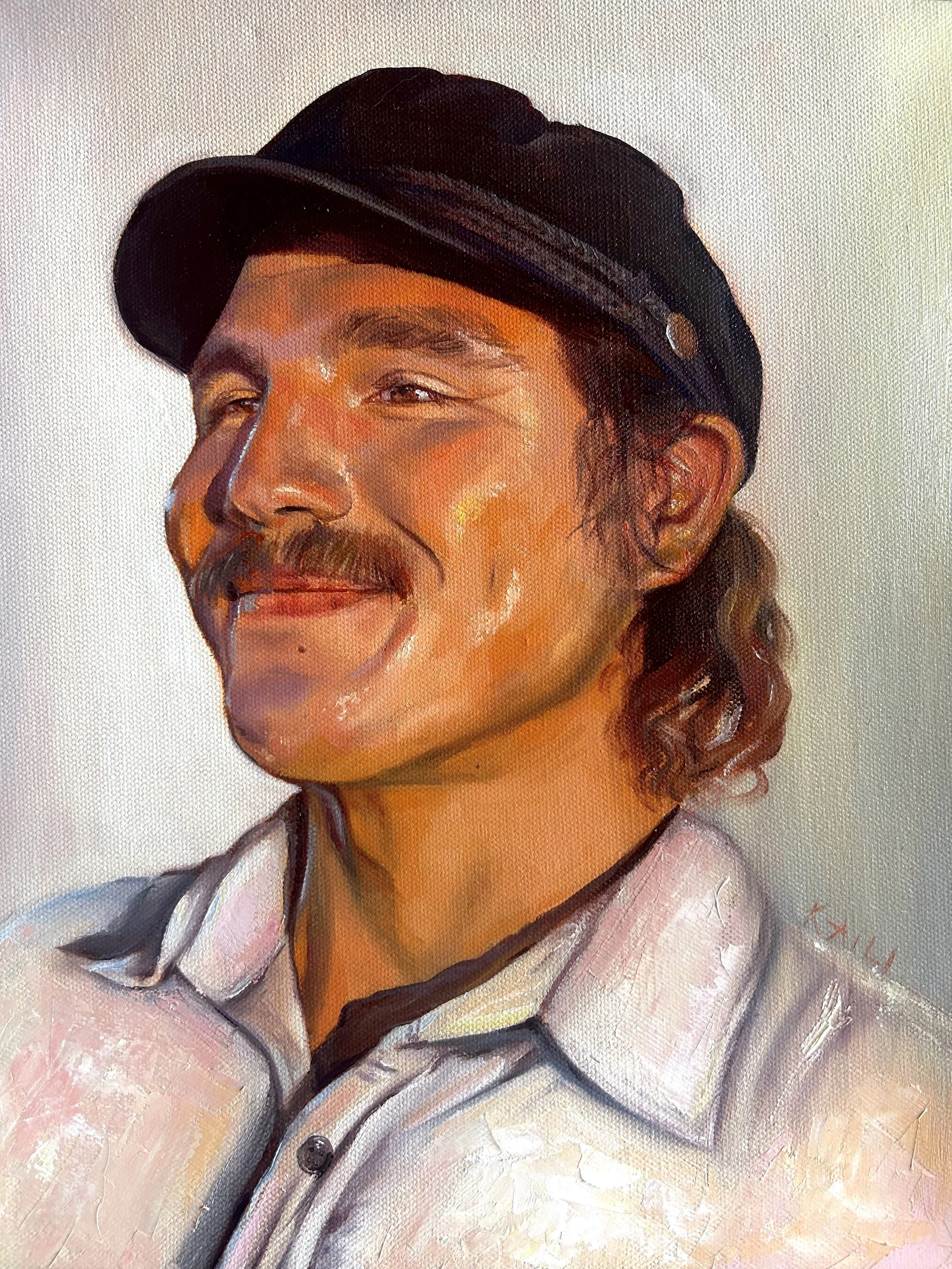 "David in White Shirt"
Oil on Canvas, 12"x9", 2025