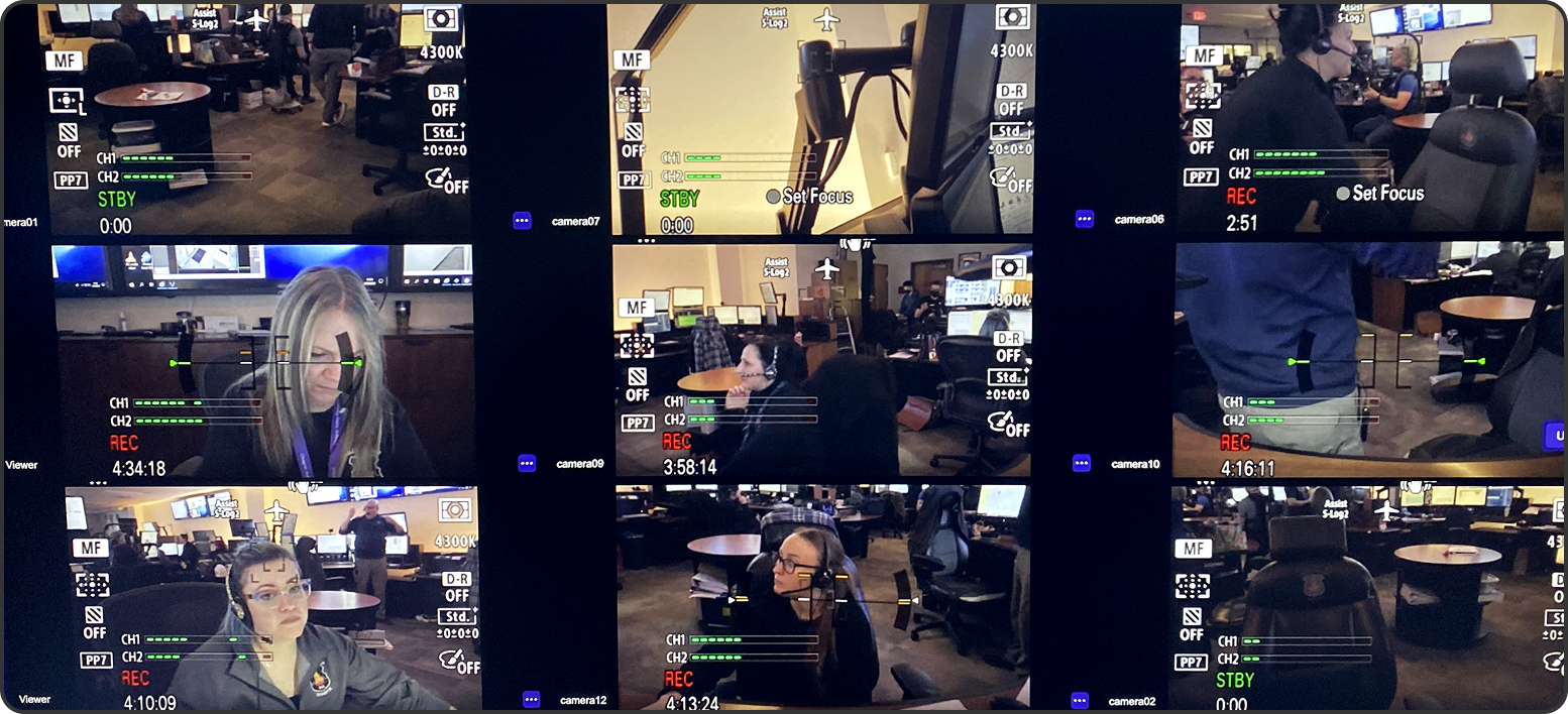 Remote Video Village of 911 Crisis Center Television Show on Coresee