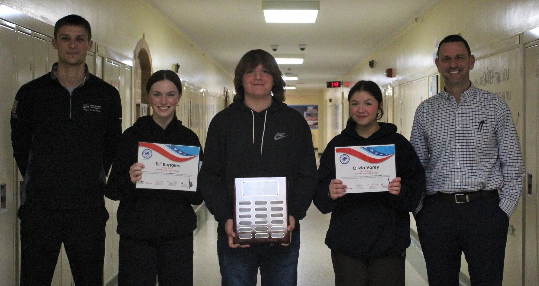 LOCAL STUDENT NAMED ESSAY CONTEST WINNER Marlette, MI - February 2023