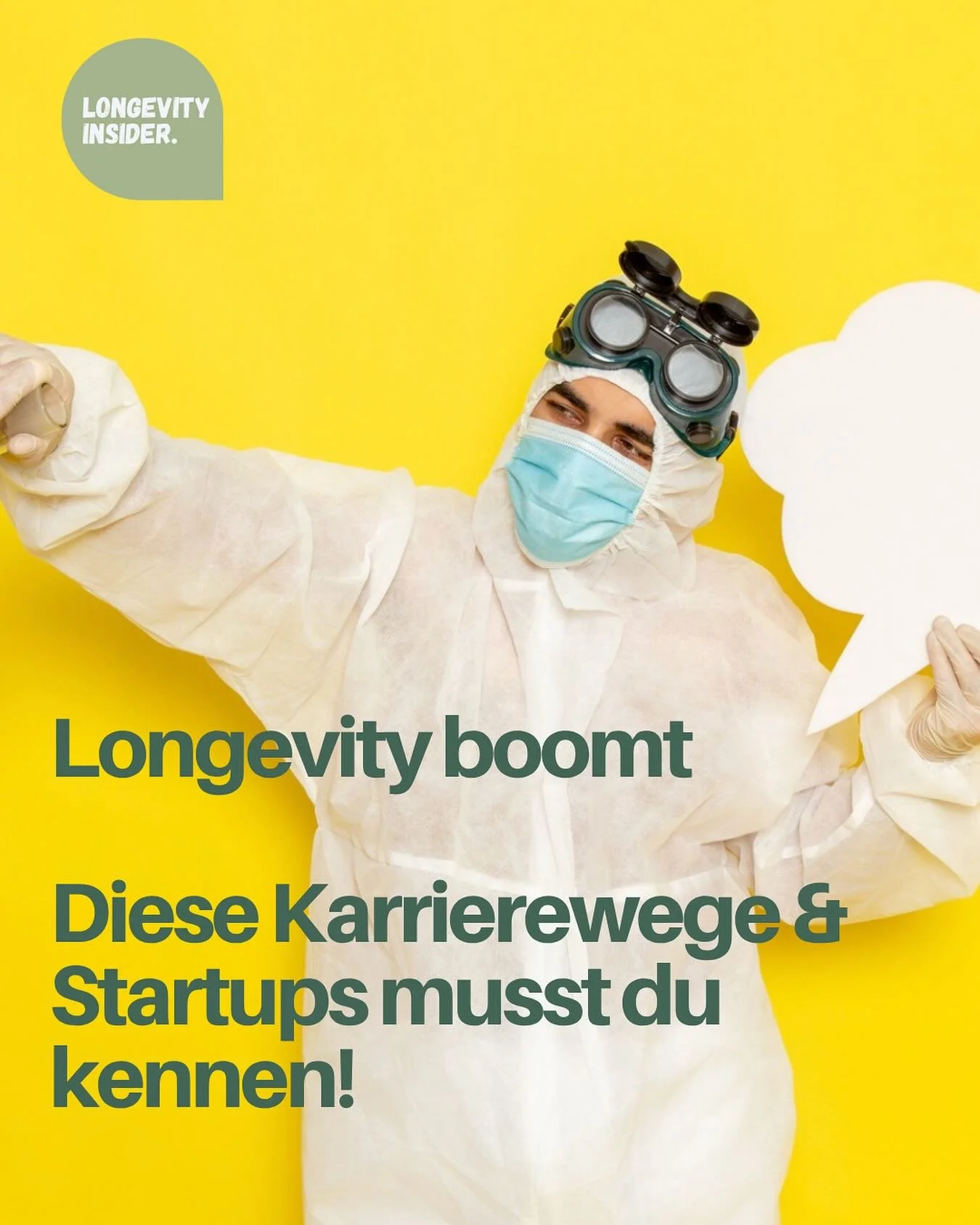 🚀 Longevity boomt &mdash; diese Karrierewege &amp; Startups musst du kennen!Top Karrierefelder:

➡️ Biotech &amp; Senotherapien: Von Zellseneszenz-Forschung bis klinischer Translation.

➡️ Longevity-Kliniken &amp; Diagnostik: Pr&auml;zisionspr&auml;