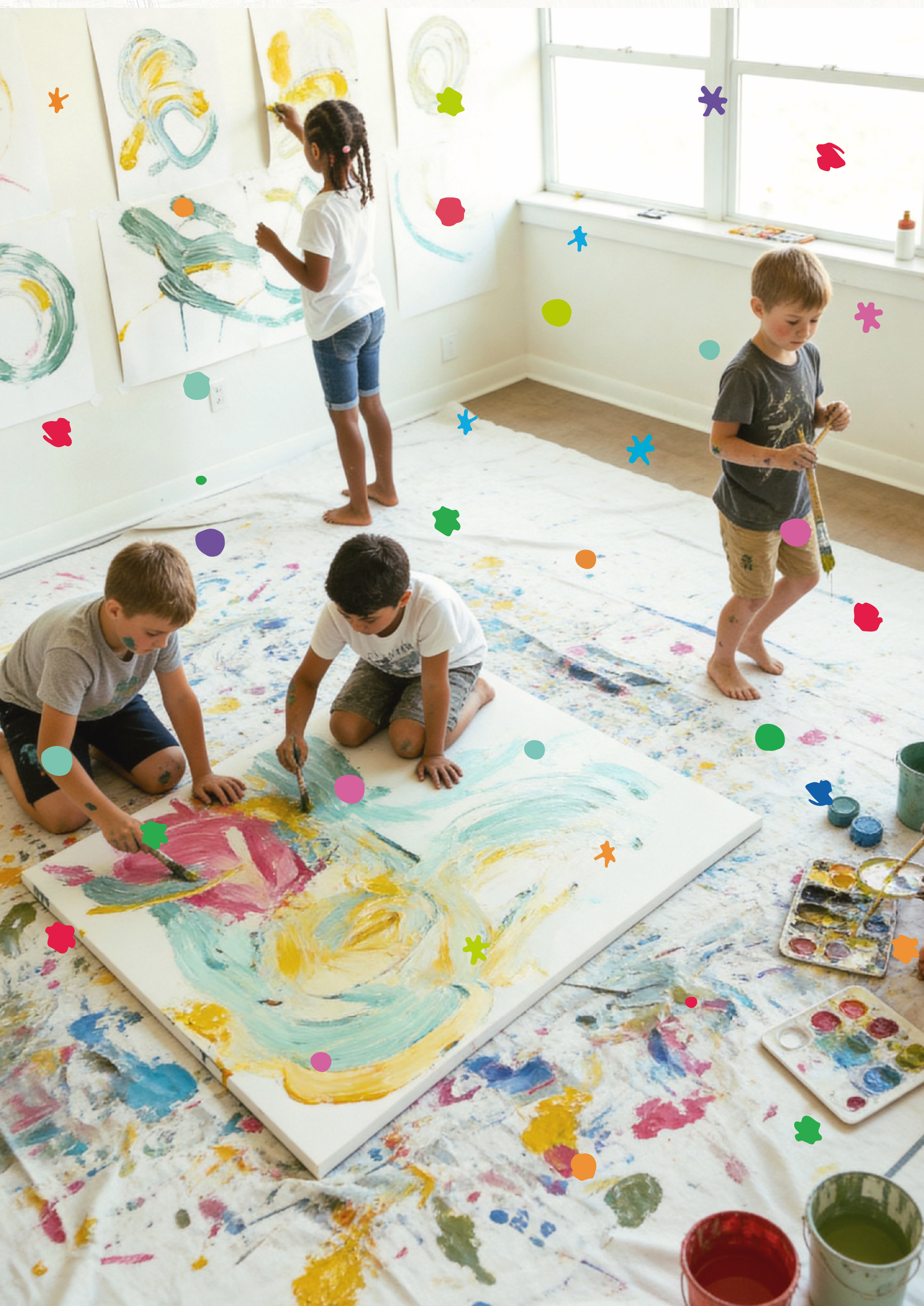 Child creating art at UBABY COLOR