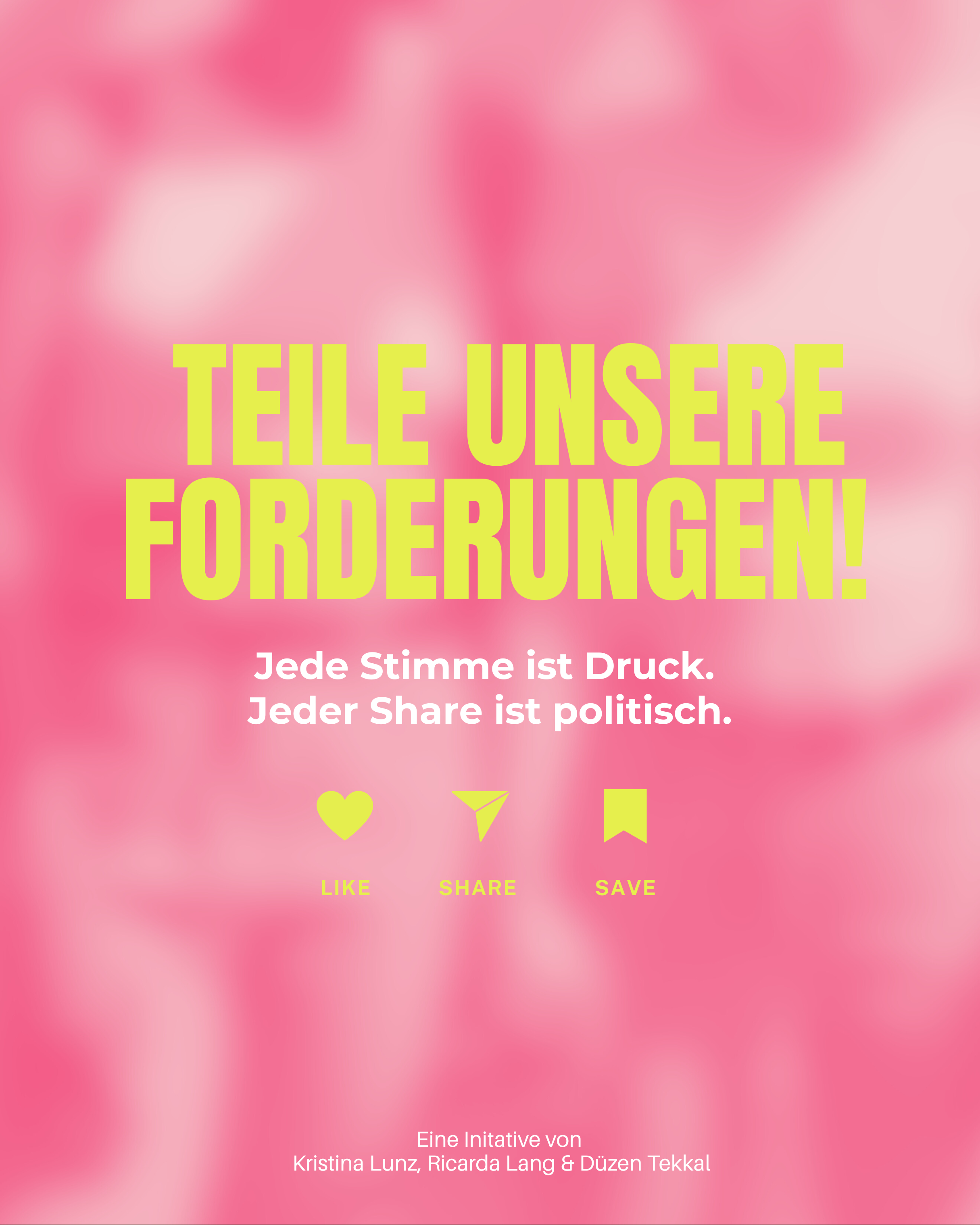 Kampagnen Visual von "In Solidarität mit Collien Fernandes" 