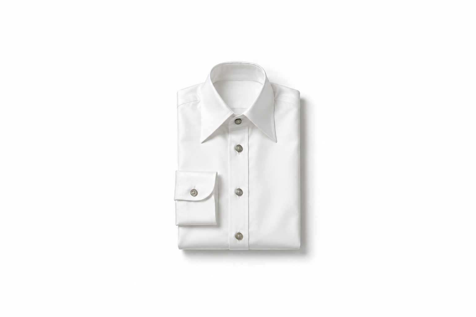 Crisp White Dress Shirt Flat Lay.png