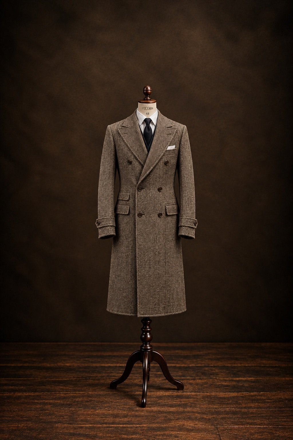 Classic DB fancy weave topcoat.