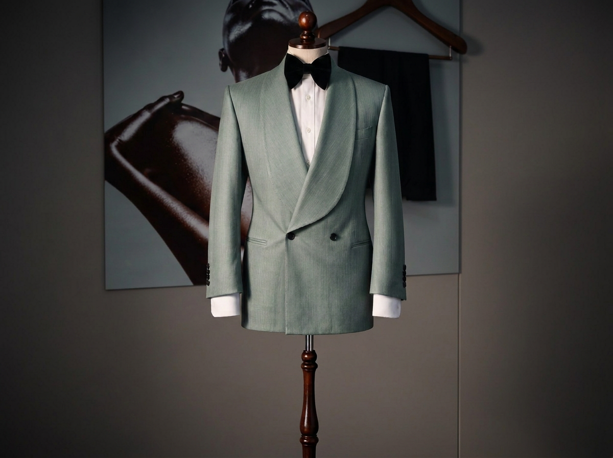 Mint Green Shawl lapel Dinner suit