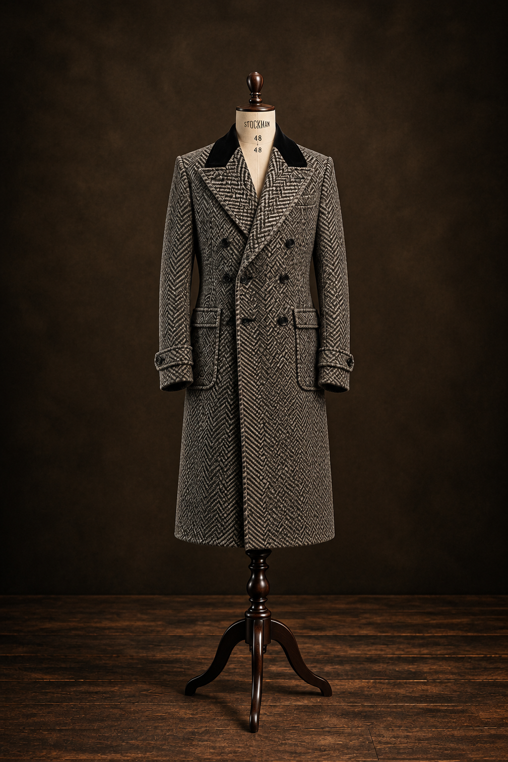 Elegant Herringbone Overcoat on Mannequin-2.png