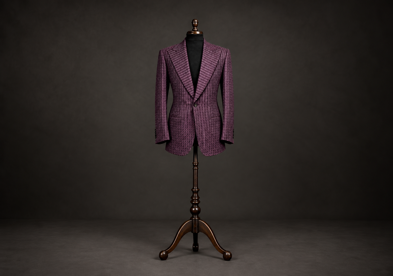Plum Houndstooth Tailored Blazer.png