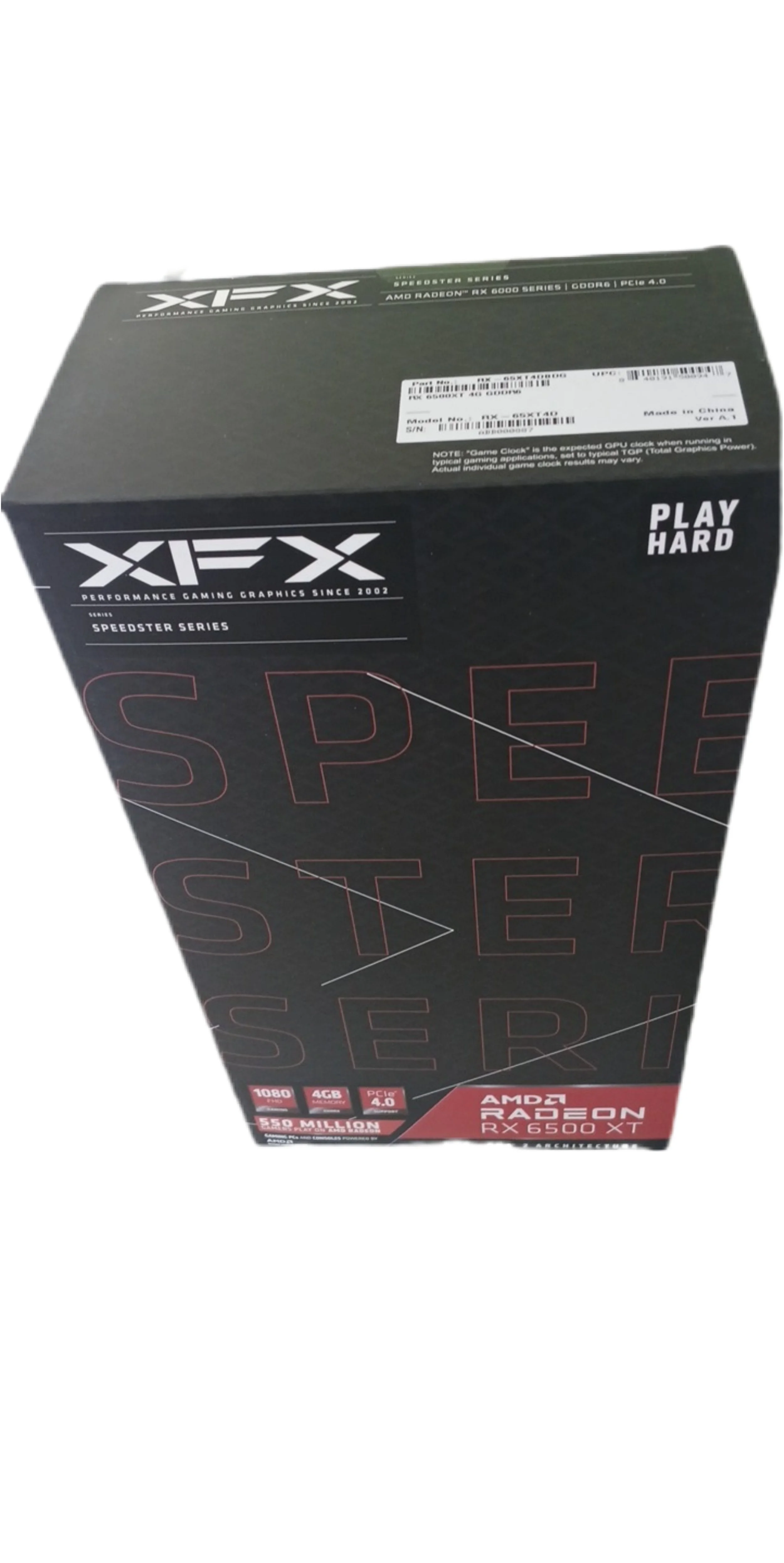 XFX RX 6500 XT 4GB GPU RX 6500XT Graphics Cards AMD Radeon RX6500 XT 4GB GDDR6