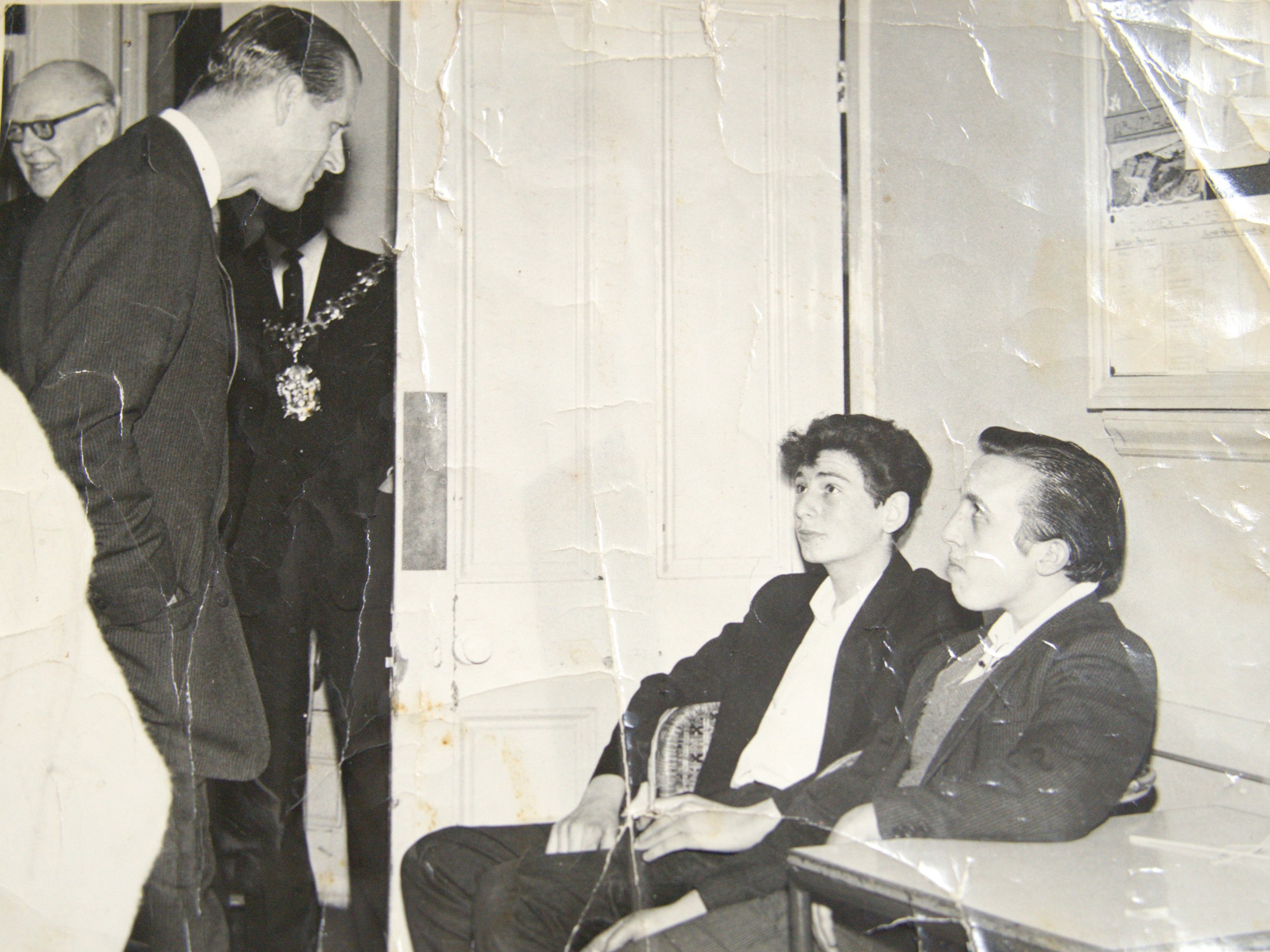 Prince Philip visited the Sulgrave Youth Club (then known as the Sulgrave Boys' Club) on Goldhawk Road, W12. April 26 1961