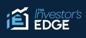 Logo of The Investor's Edge with stylized blue geometric design and text