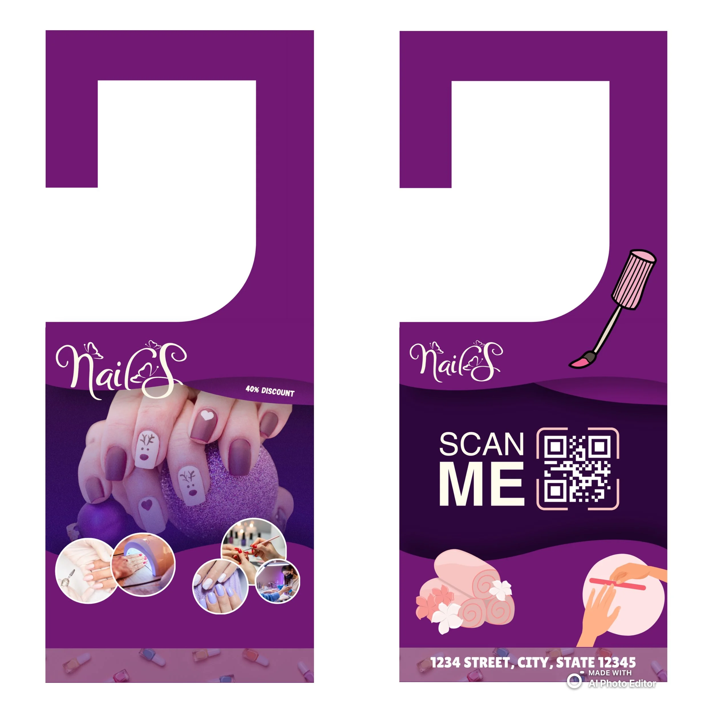 Door Hanger - Nail-spa