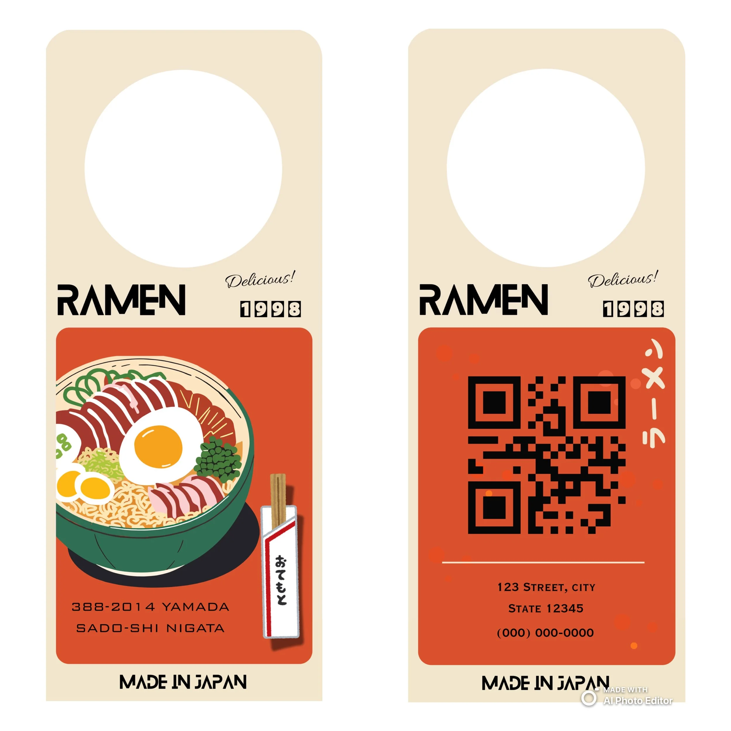 Door Hanger - Ramen