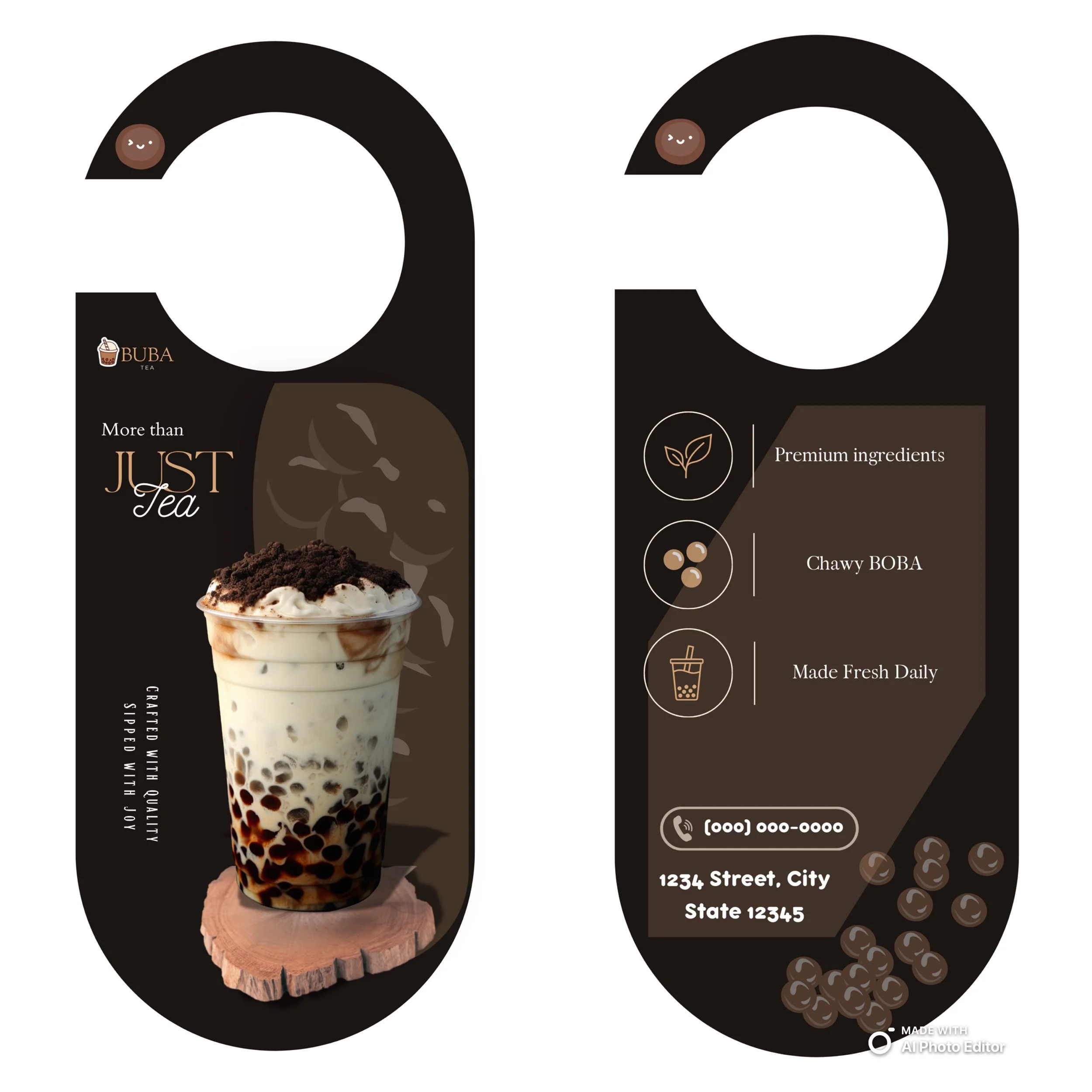 Door Hanger - BOBA-Tea