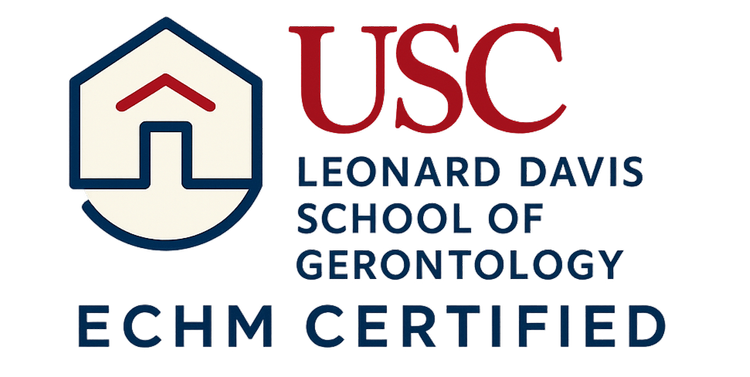 Executive Certificate in Home Modifications (ECHM) logo, USC Leonard Davis School of Gerontology