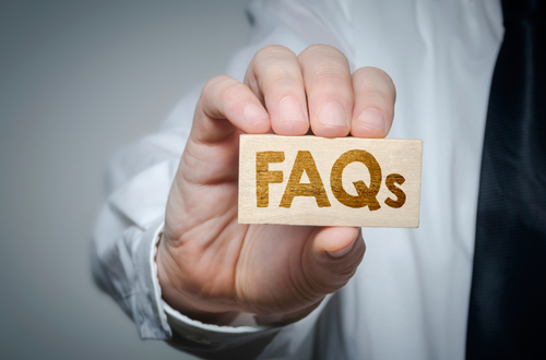 FAQ illustration with question mark