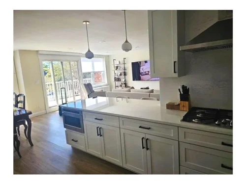 Accessible kitchen with aging in place design features