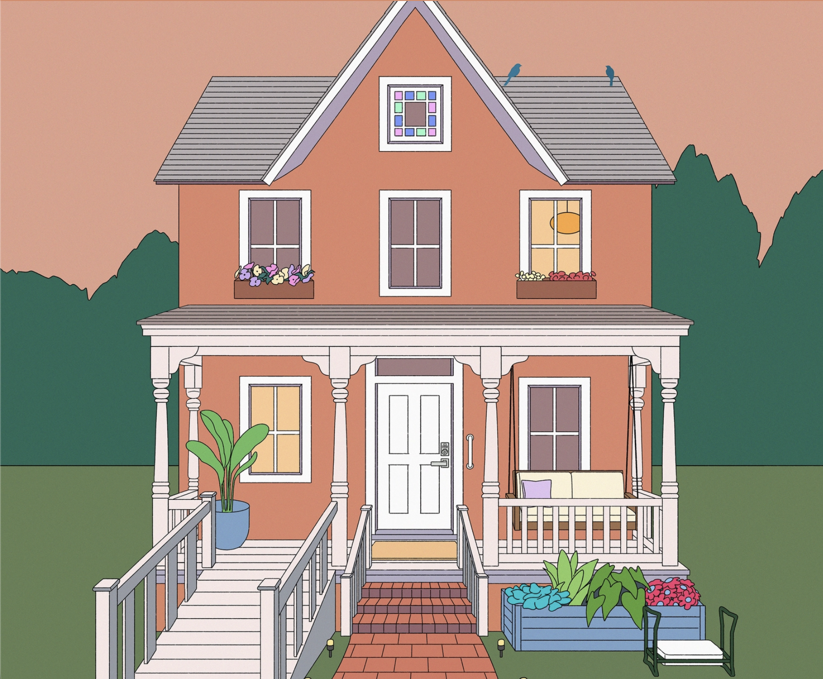 Accessible home illustration