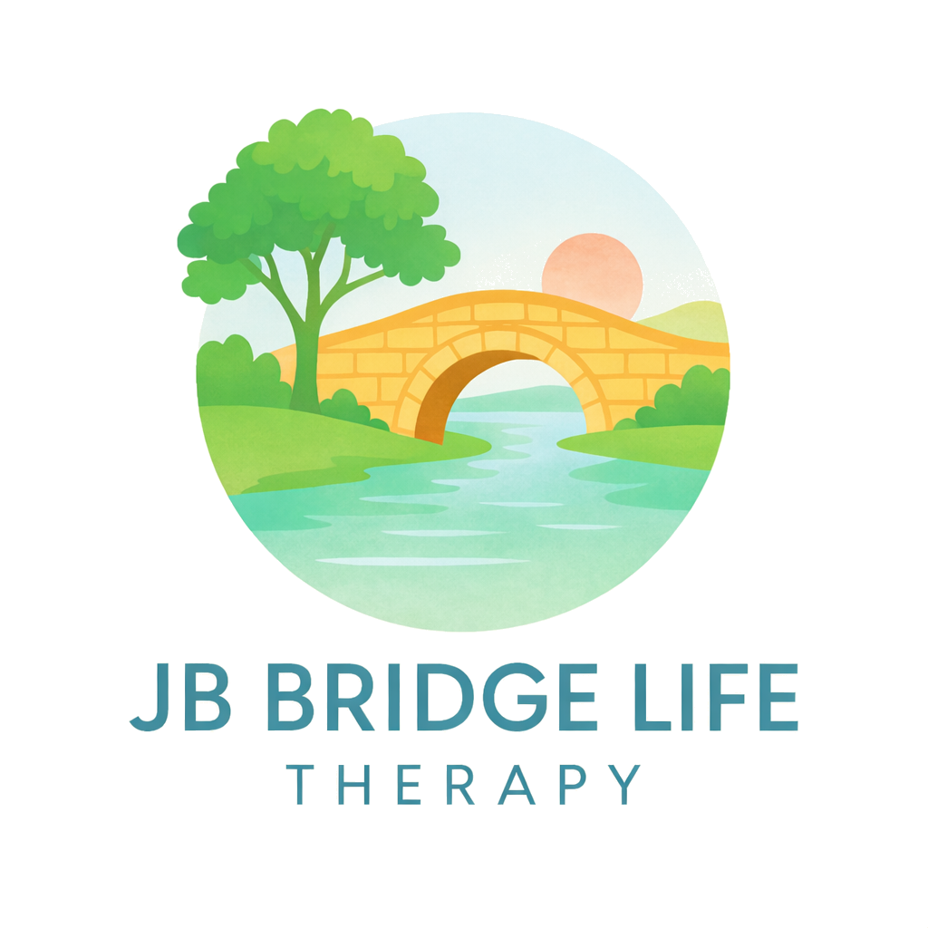 JB Bridge Life Therapy Logo, symbolising support, connection, and personal growth.