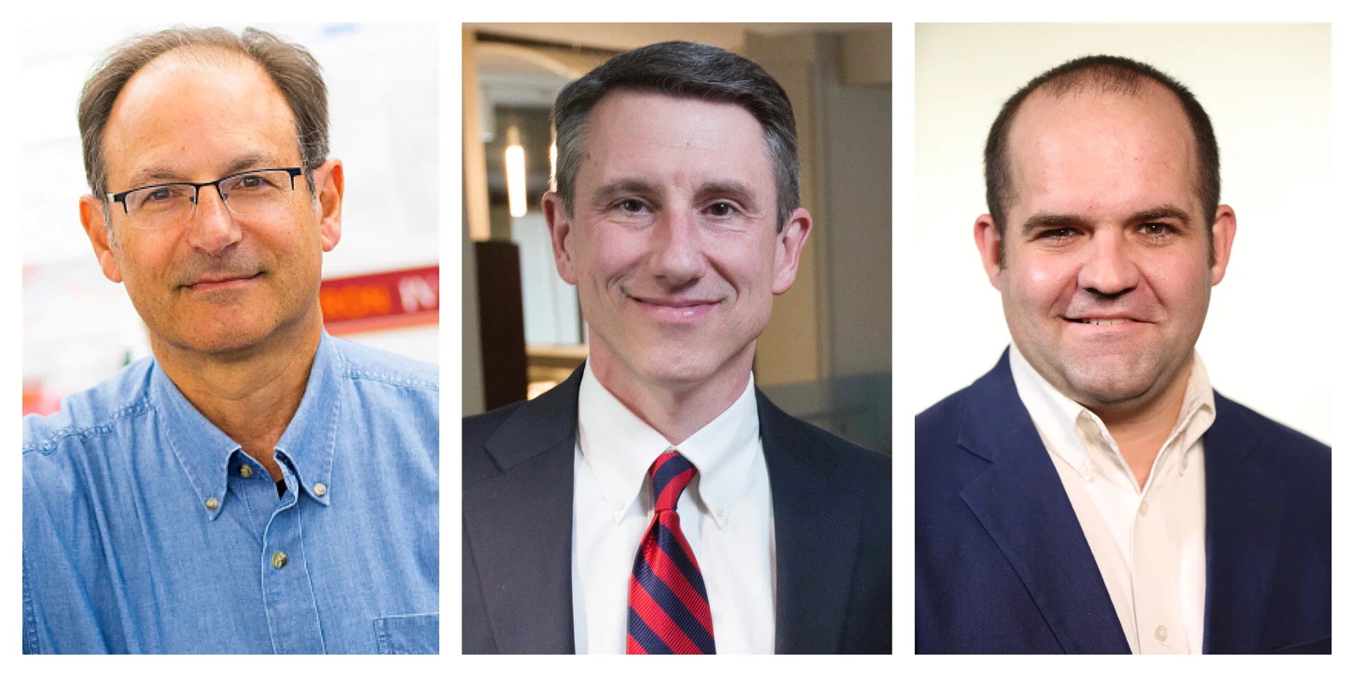 (L to R) Dr. Bob Hutkins, Kevin Kimle, Dr. Jared Decker