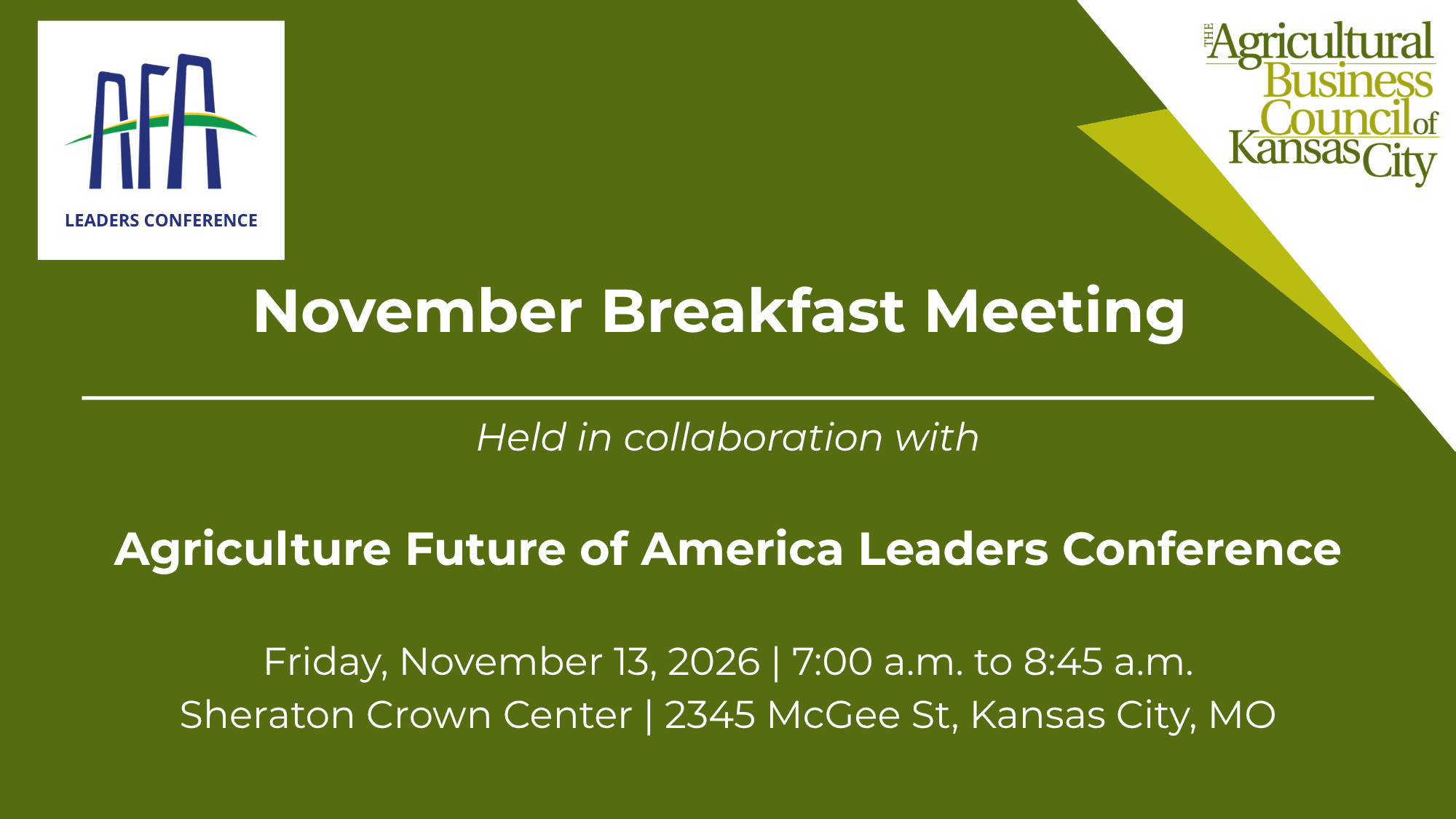 November Breakfast Meeting