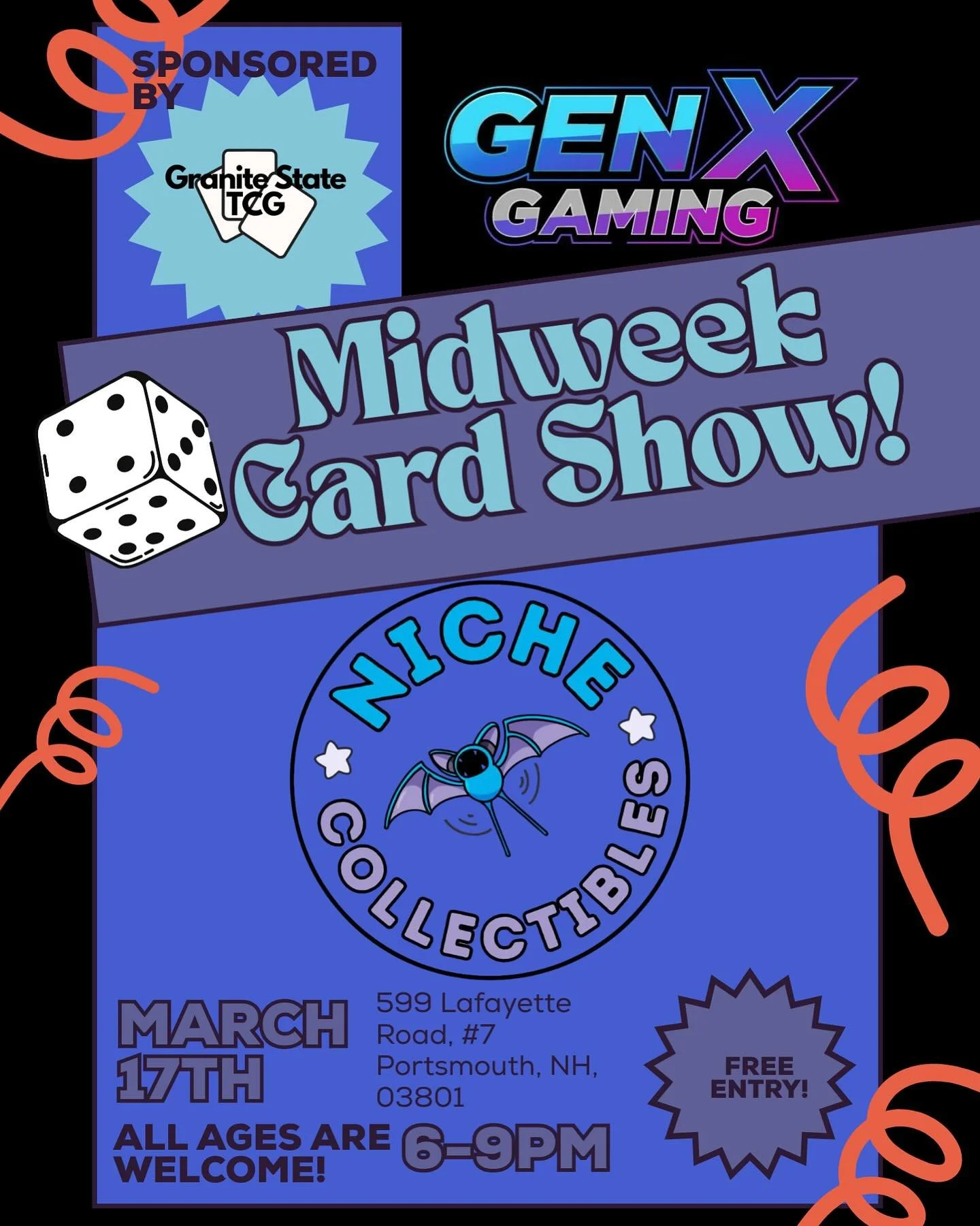 Come see us on Tuesday the 17th in Portsmouth NH!