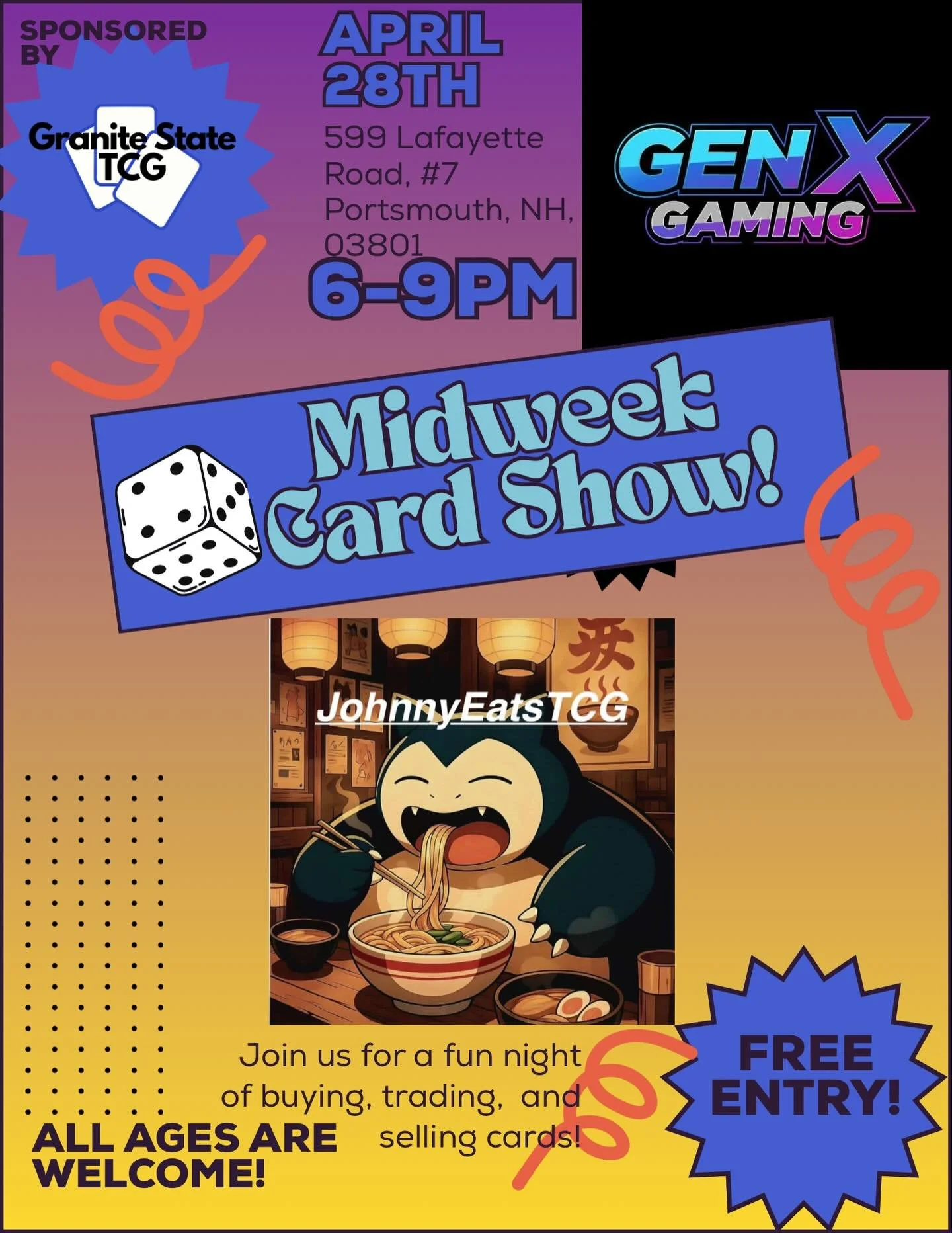 We&rsquo;re excited to once again welcome you all to our midweek show in Portsmouth New Hampshire! Enjoy our amazing slate of vendors we are lucky enough to feature at our show.