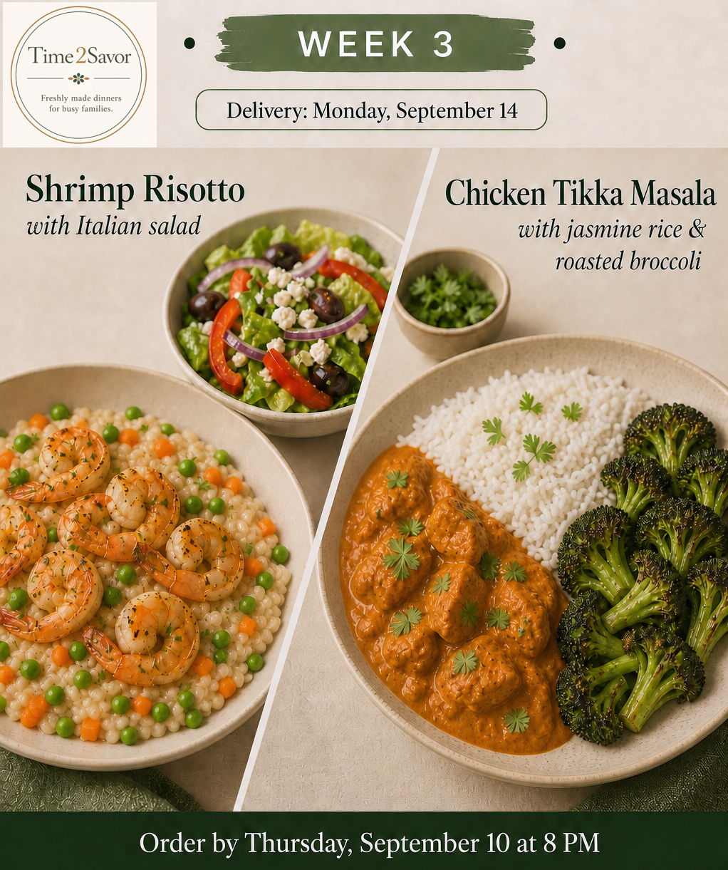 Week 3 Dinner Pair — Sept. 14 Delivery