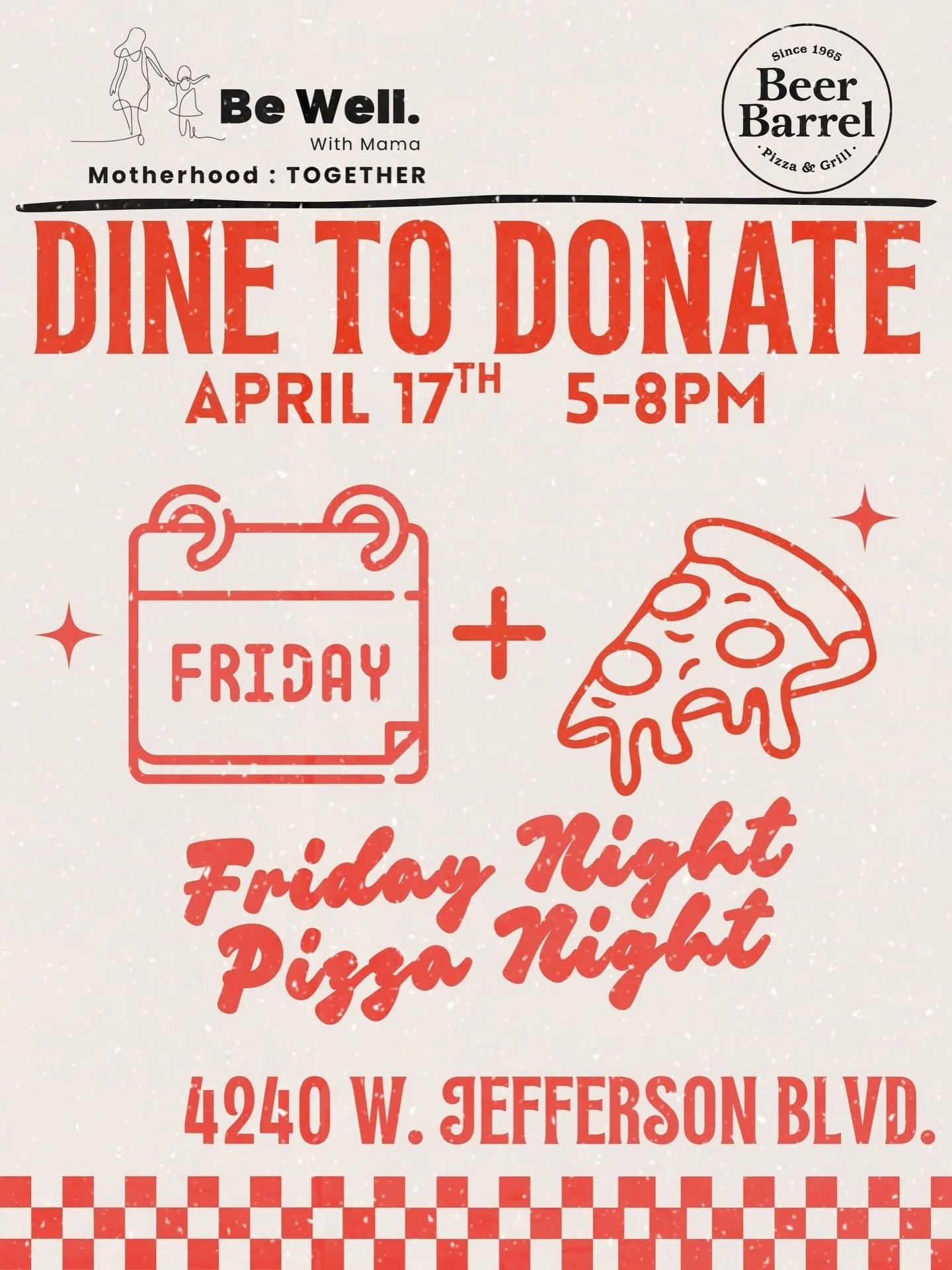 We&rsquo;re less than an hour away from our Dine to Donate! No need to figure out what to make for dinner tonight, it&rsquo;s Friday Night Pizza Night! ❤️

Here&rsquo;s what you need to know:
 🍕 Mention Be Well With Mama when you order so your purch