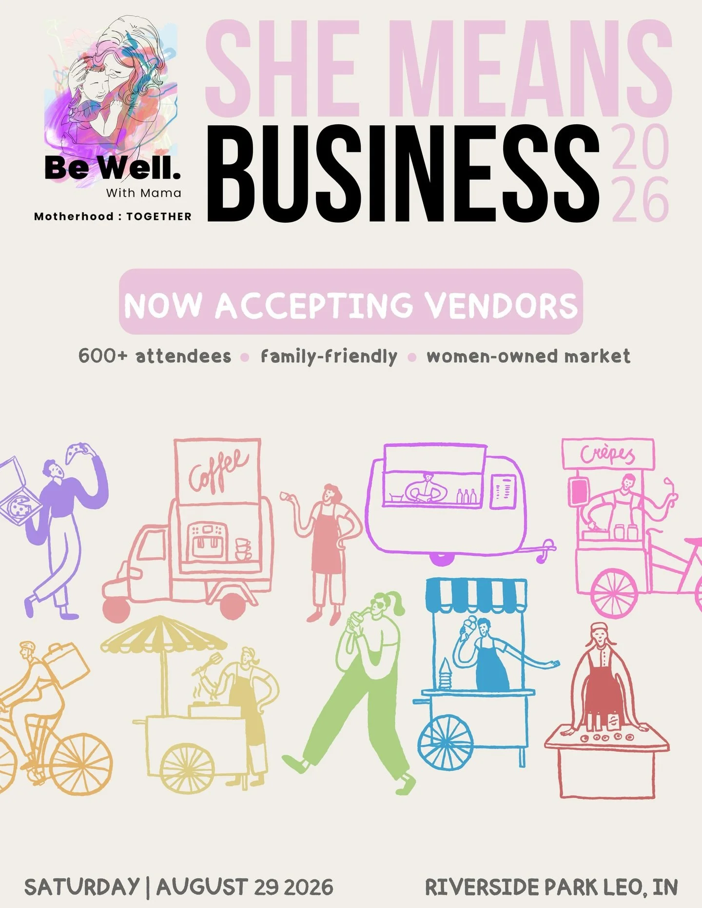 We want YOU ✨

Vendor applications are officially open for our second annual She Means Business!

Tag the businesses you want to see at this year&rsquo;s event 👇

🗓 August 29th ⏰ 2&ndash;8 PM

Last year, over 600 people came out to shop, connect, a