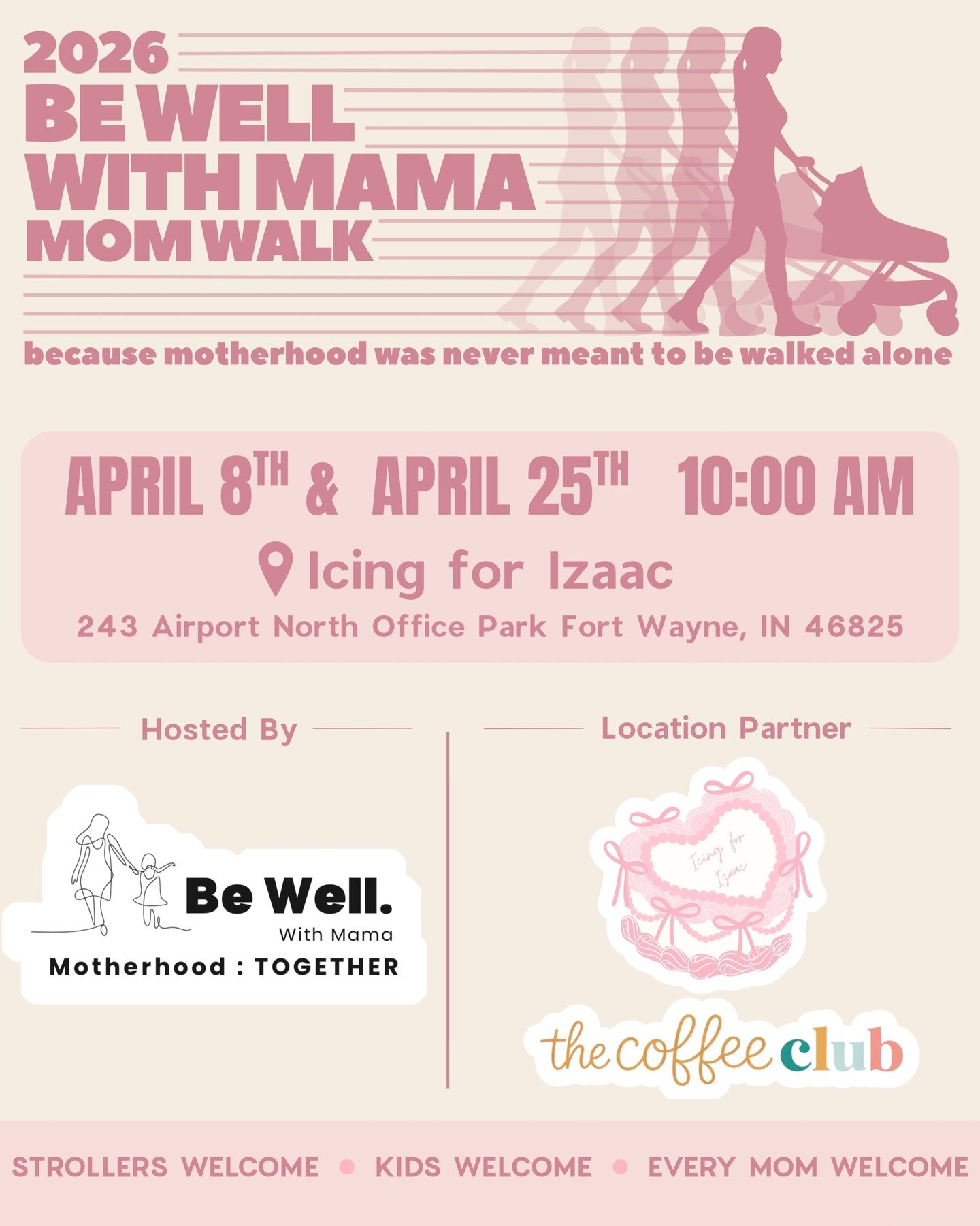 🩷The Outdoor Walks Begin 🩷

And we&rsquo;re doing something extra special for our first month!! 

This April, we&rsquo;re partnering with Icing for Izaac &amp; The Coffee Club to bring you more than just a walk&hellip; it&rsquo;s a chance to connec