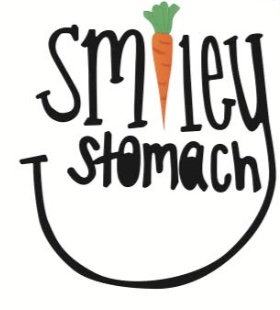 it reads, "smiley stomach with the I being a carrot and the y extending down to form a smile