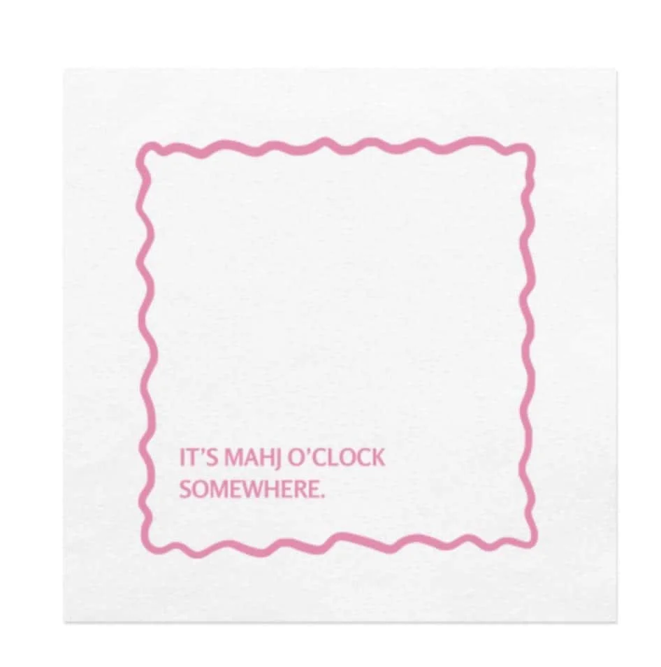 It's Mahj O'Clock Somewhere - Cocktail Napkins