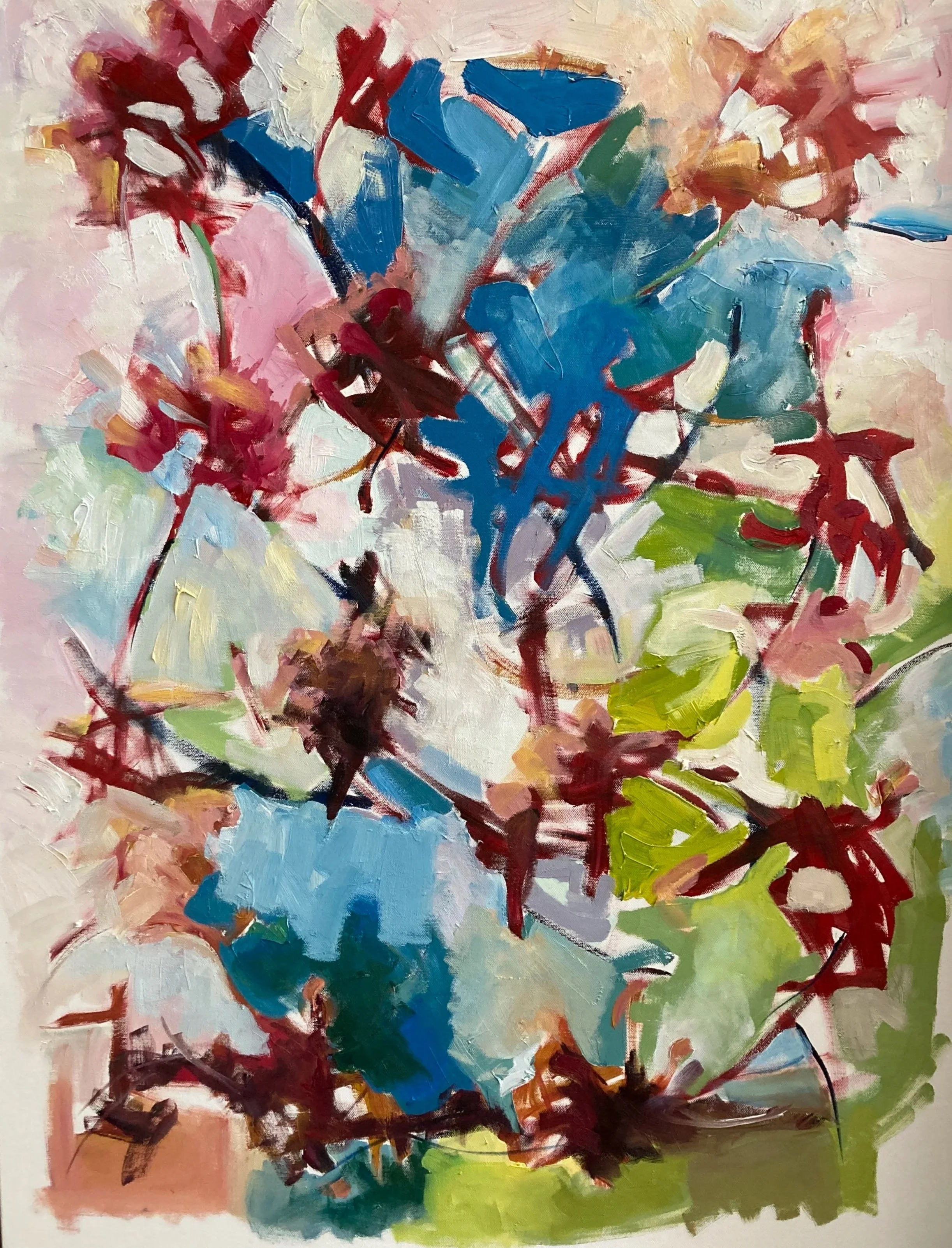 A Nod To Possession, Geranium; Happy 100th Birthday Joan Mitchell,
2026,
Oil on canvas
30 x 40 